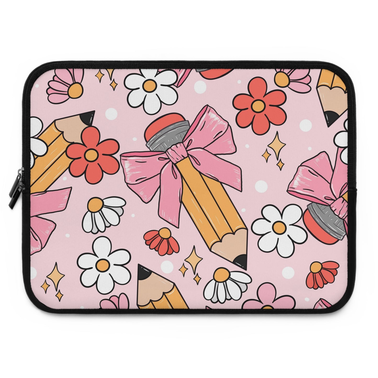 Laptop Case, Laptop Cover, Laptop Sleeve, Laptop Protector, MacBook Air Case, Mac Pro Case, Teacher Laptop Case, Pink Coquette Teacher Laptop Case