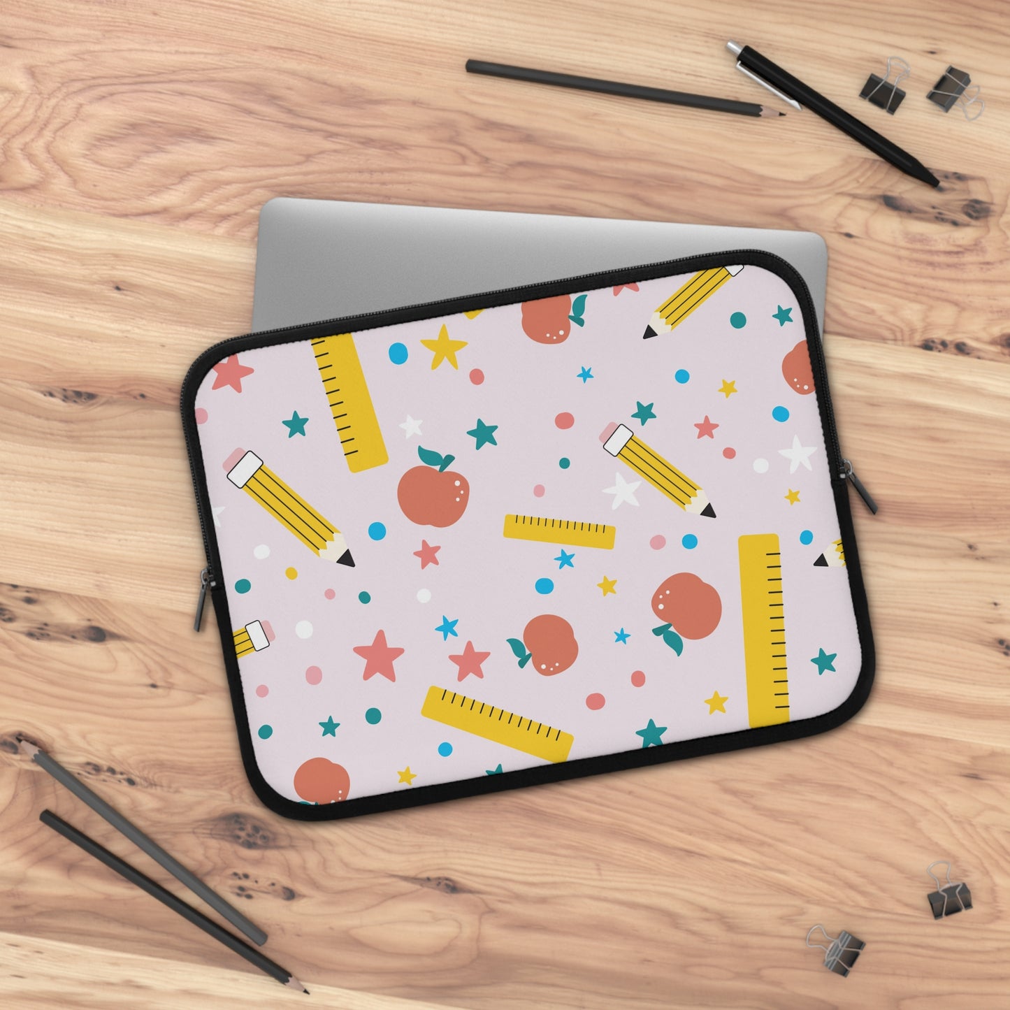 Laptop Case, Laptop Cover, Laptop Sleeve, Laptop Protector, MacBook Air Case, Mac Pro Case, Teacher Laptop Case, Stars and Confetti Teacher Laptop Case