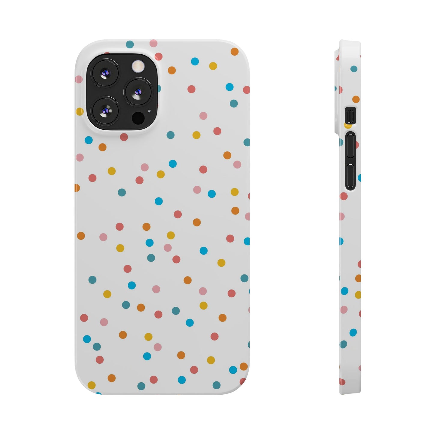 Teacher Slim Phone Case, Confetti Dots Teacher Phone Case, Back to School Teacher Phone Case, iPhone Case, Teacher Gift Ideas