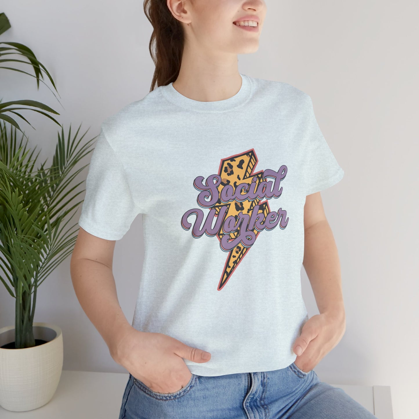 Lightning Bolt Social Worker Shirt, Social Worker Retro Shirt, Back to School Counselor Shirt, School Counselor Shirt, School Staff Shirt