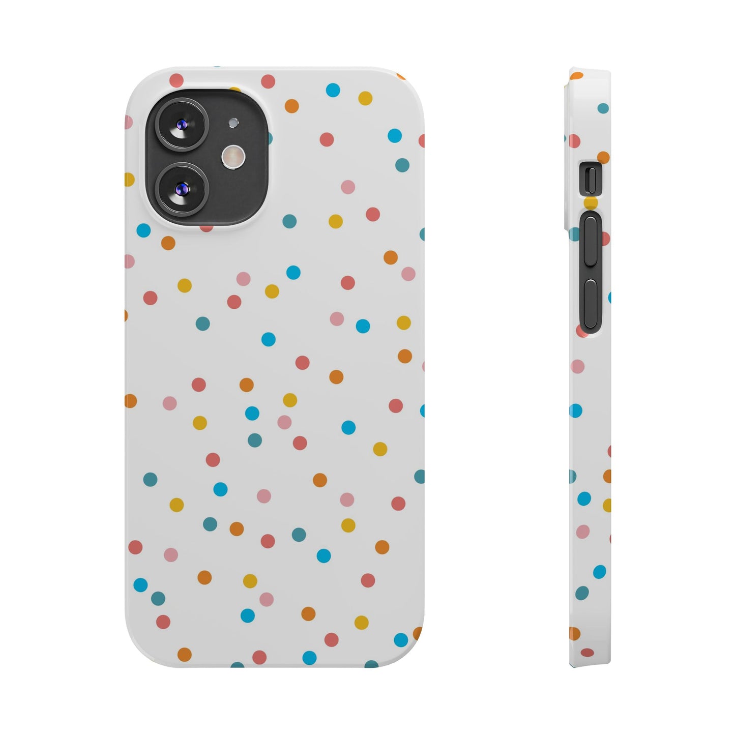 Teacher Slim Phone Case, Confetti Dots Teacher Phone Case, Back to School Teacher Phone Case, iPhone Case, Teacher Gift Ideas