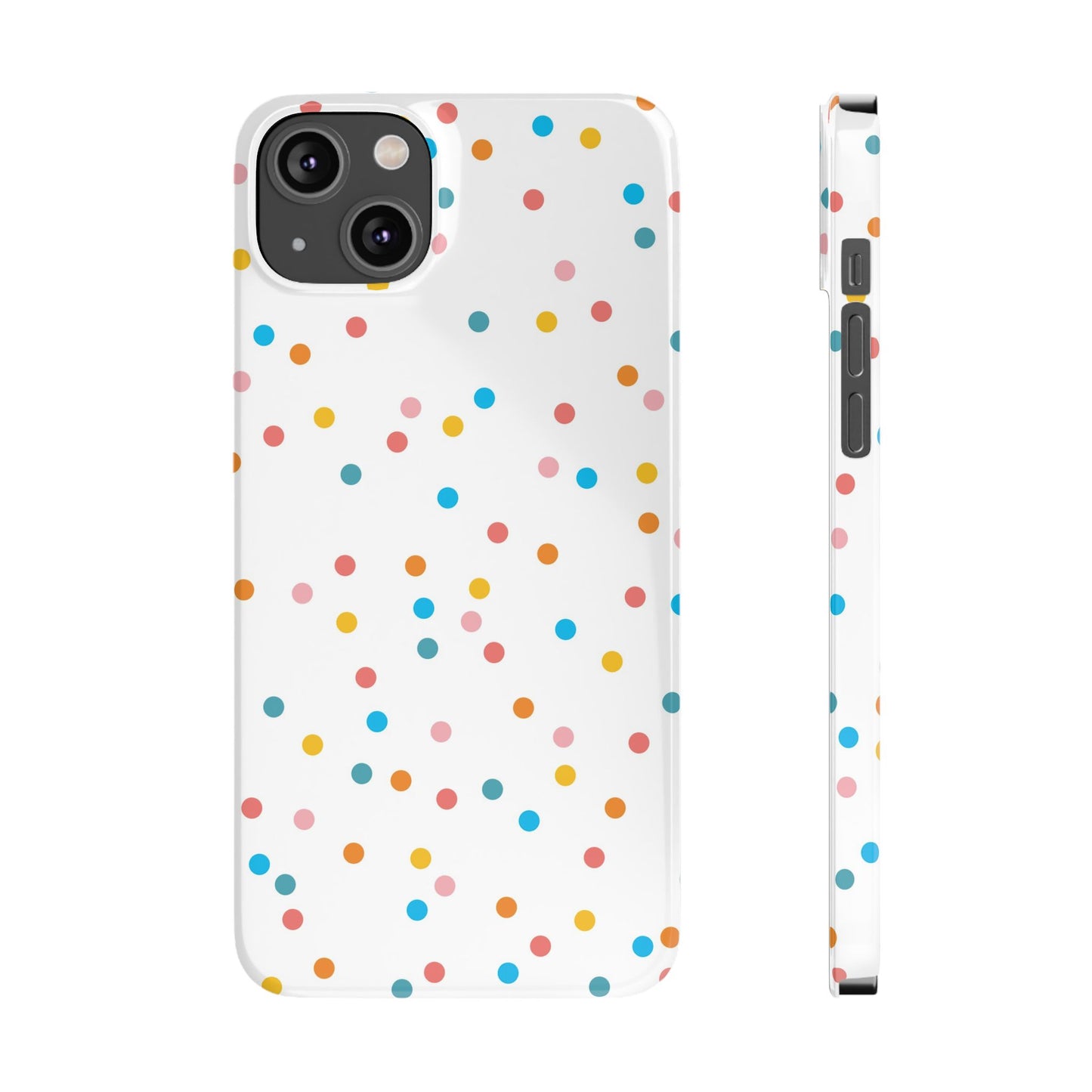 Teacher Slim Phone Case, Confetti Dots Teacher Phone Case, Back to School Teacher Phone Case, iPhone Case, Teacher Gift Ideas