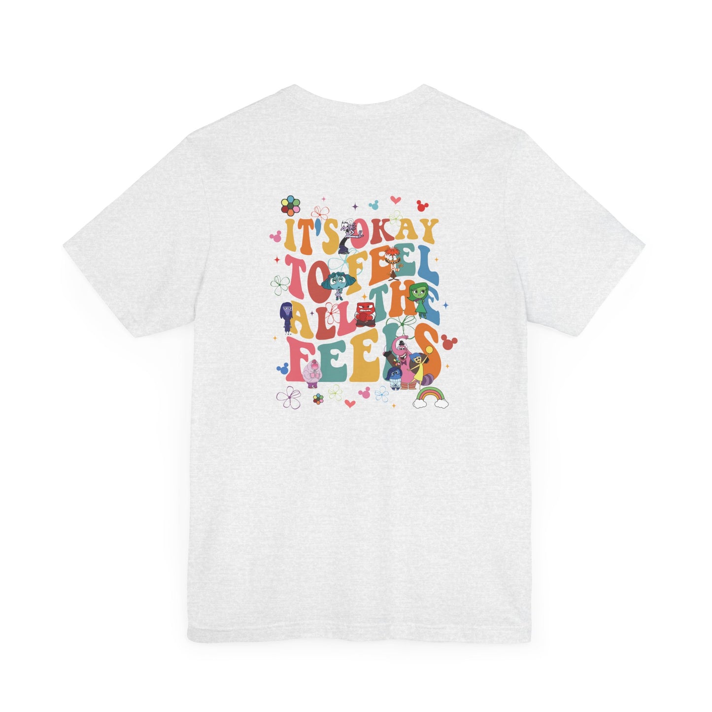 It's Ok to Feel All the Feels Rainbow Double Side Shirt, Retro Emotions T Shirt, In My Emotions Era T Shirt, Emotions Tour T Shirt, Teacher Shirt, Custom Teacher Shirt, Custom Teacher Gifts, Lifestyle Shirt