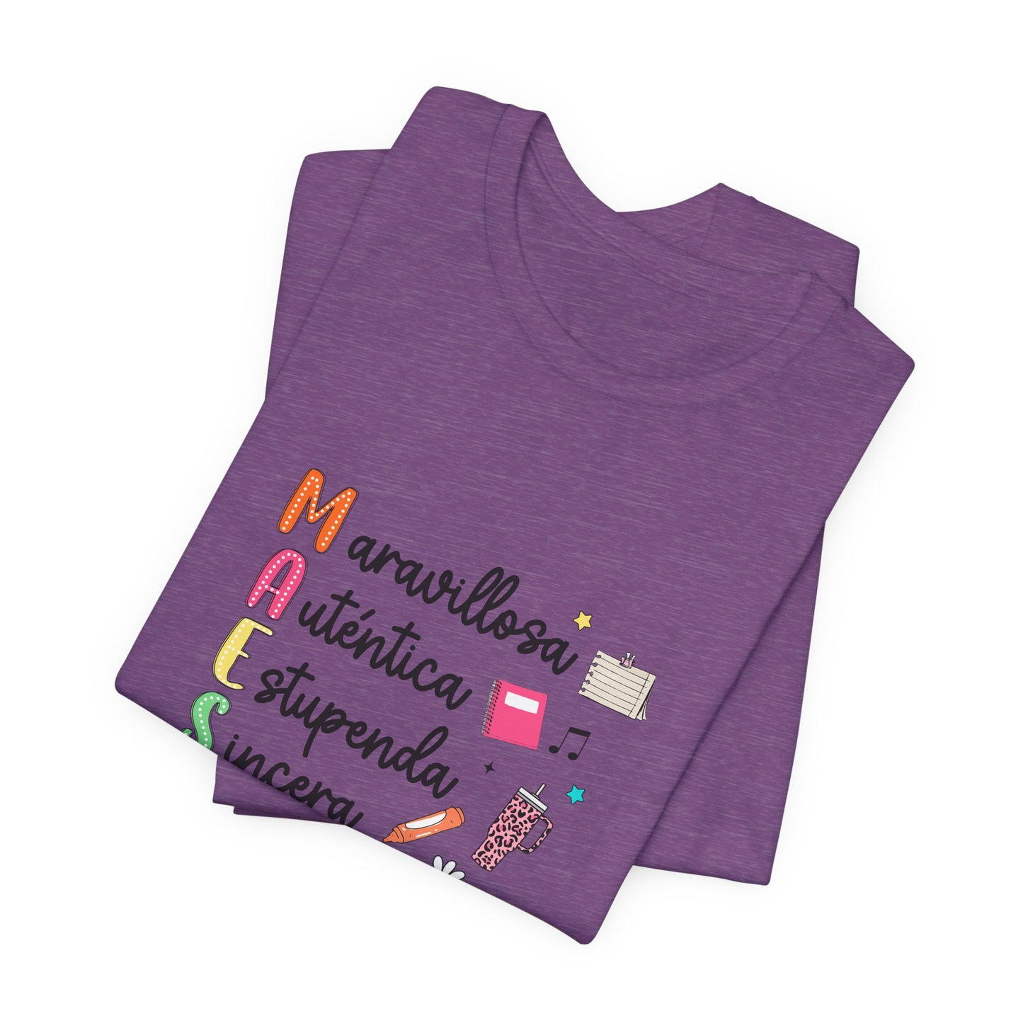 Camiseta Maestra Española, Camiseta Maestra de Colores Brillantes, Camisa Maestra, Camisa Maestra Acrostic, Camisa Maestra Acrostico, Camisa Maestra Personalizada, Regalos para Maestro 