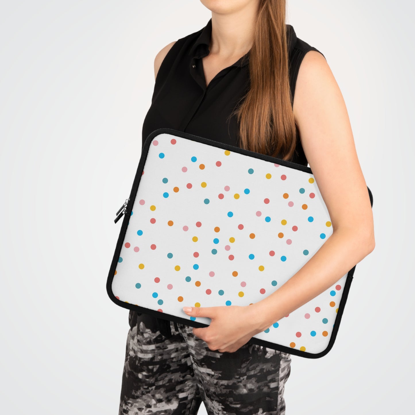 Laptop Case, Laptop Cover, Laptop Sleeve, Laptop Protector, MacBook Air Case, Mac Pro Case, Teacher Laptop Case, Confetti Dots Teacher Laptop Case