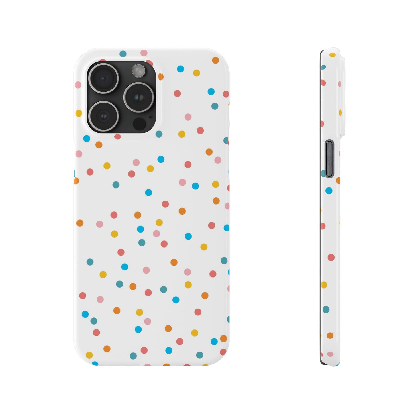 Teacher Slim Phone Case, Confetti Dots Teacher Phone Case, Back to School Teacher Phone Case, iPhone Case, Teacher Gift Ideas