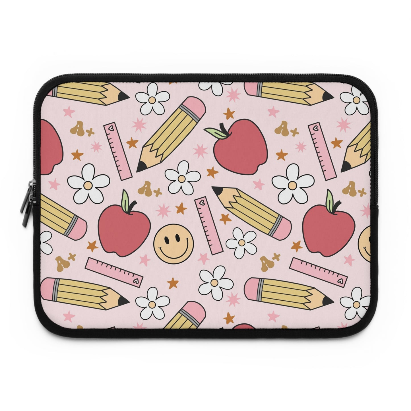 Laptop Case, Laptop Cover, Laptop Sleeve, Laptop Protector, MacBook Air Case, Mac Pro Case, Teacher Laptop Case, Apples and SmileysTeacher Laptop Case