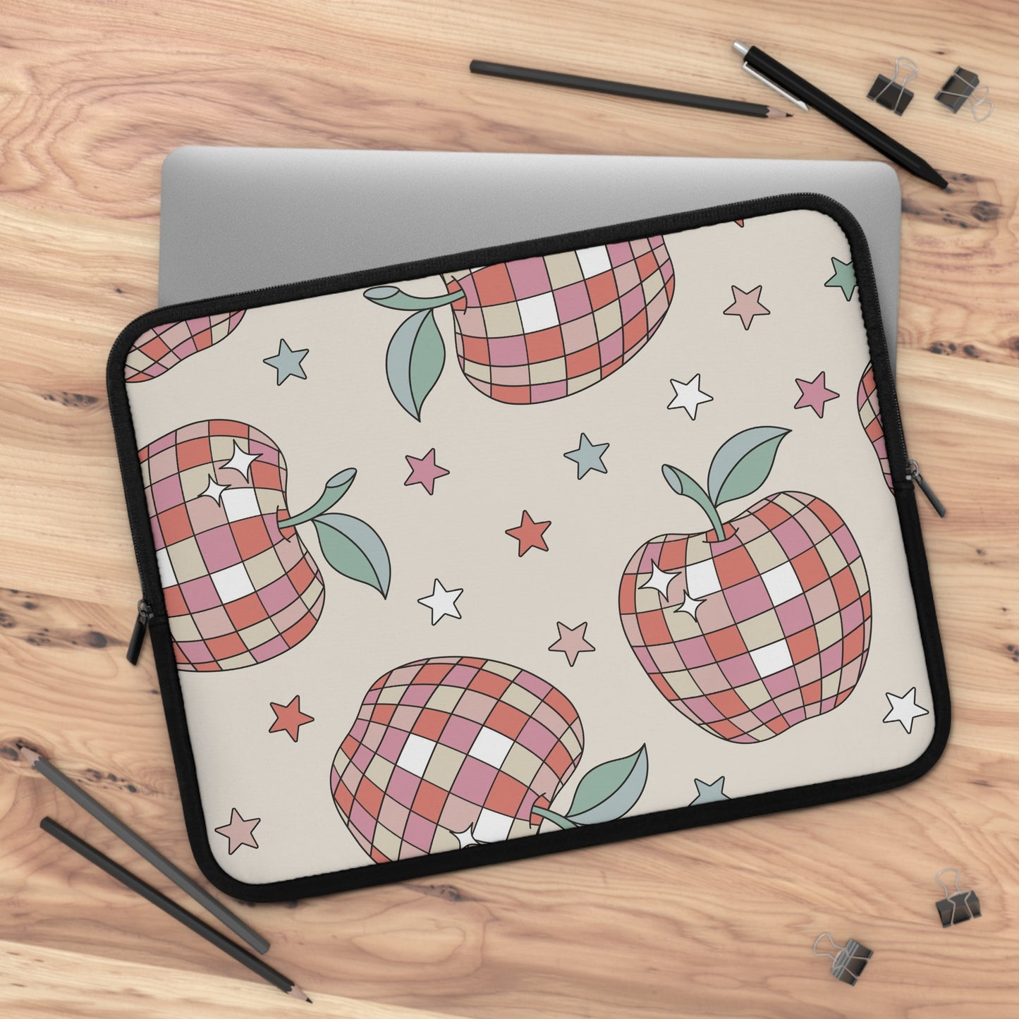 Laptop Case, Laptop Cover, Laptop Sleeve, Laptop Protector, MacBook Air Case, Mac Pro Case, Teacher Laptop Case, Disco Apple Teacher Laptop Case