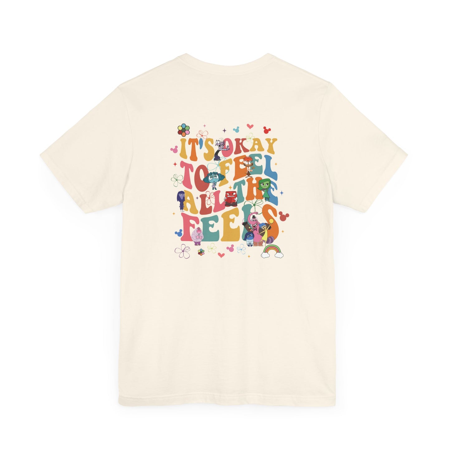 It's Ok to Feel All the Feels Rainbow Double Side Shirt, Retro Emotions T Shirt, In My Emotions Era T Shirt, Emotions Tour T Shirt, Teacher Shirt, Custom Teacher Shirt, Custom Teacher Gifts, Lifestyle Shirt