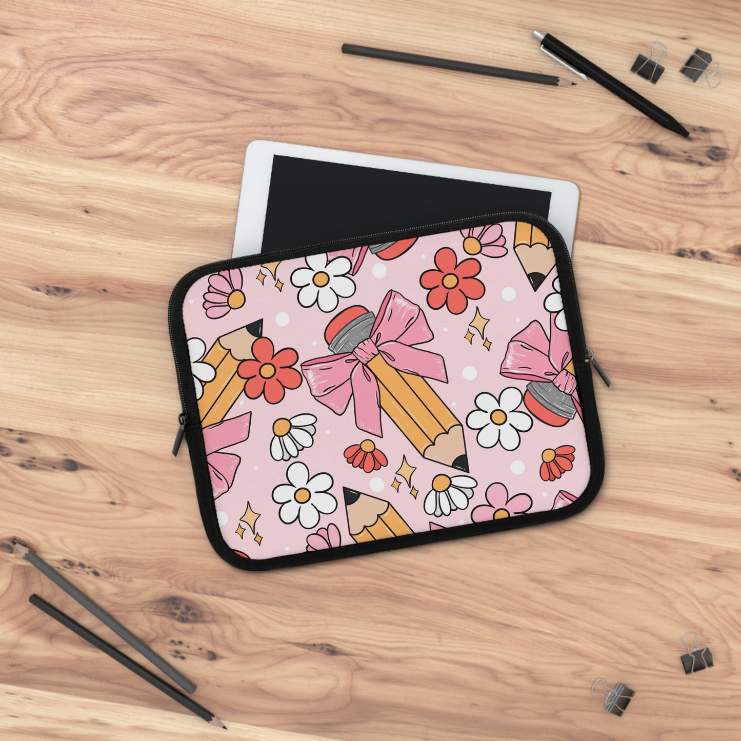 Laptop Case, Laptop Cover, Laptop Sleeve, Laptop Protector, MacBook Air Case, Mac Pro Case, Teacher Laptop Case, Pink Coquette Teacher Laptop Case