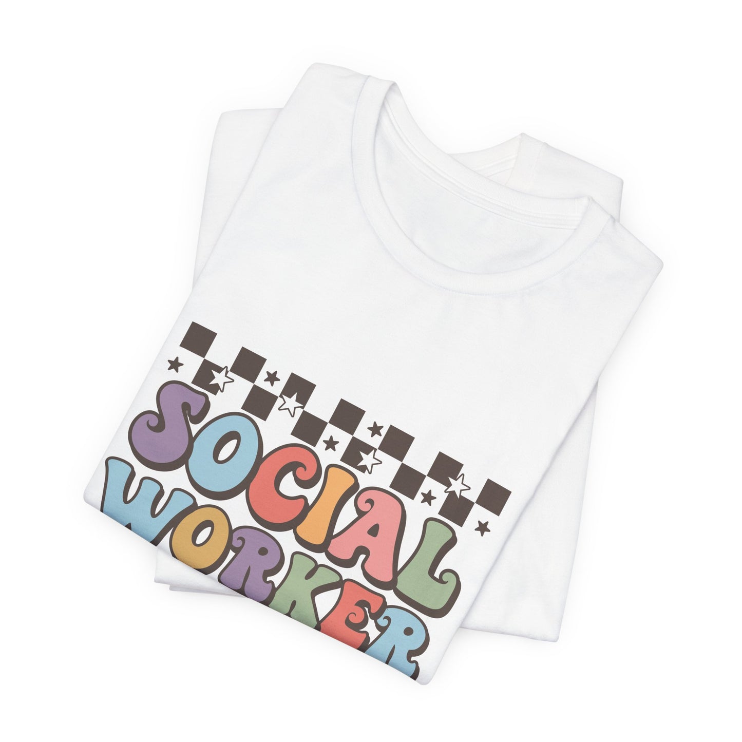 Checkered Social Worker Shirt, Retro Checkerboard Social Worker Shirt, Social Worker Tee, Back to School Counselor Shirt, School Counselor Tee, School Staff Shirt, Social Worker Life Shirt