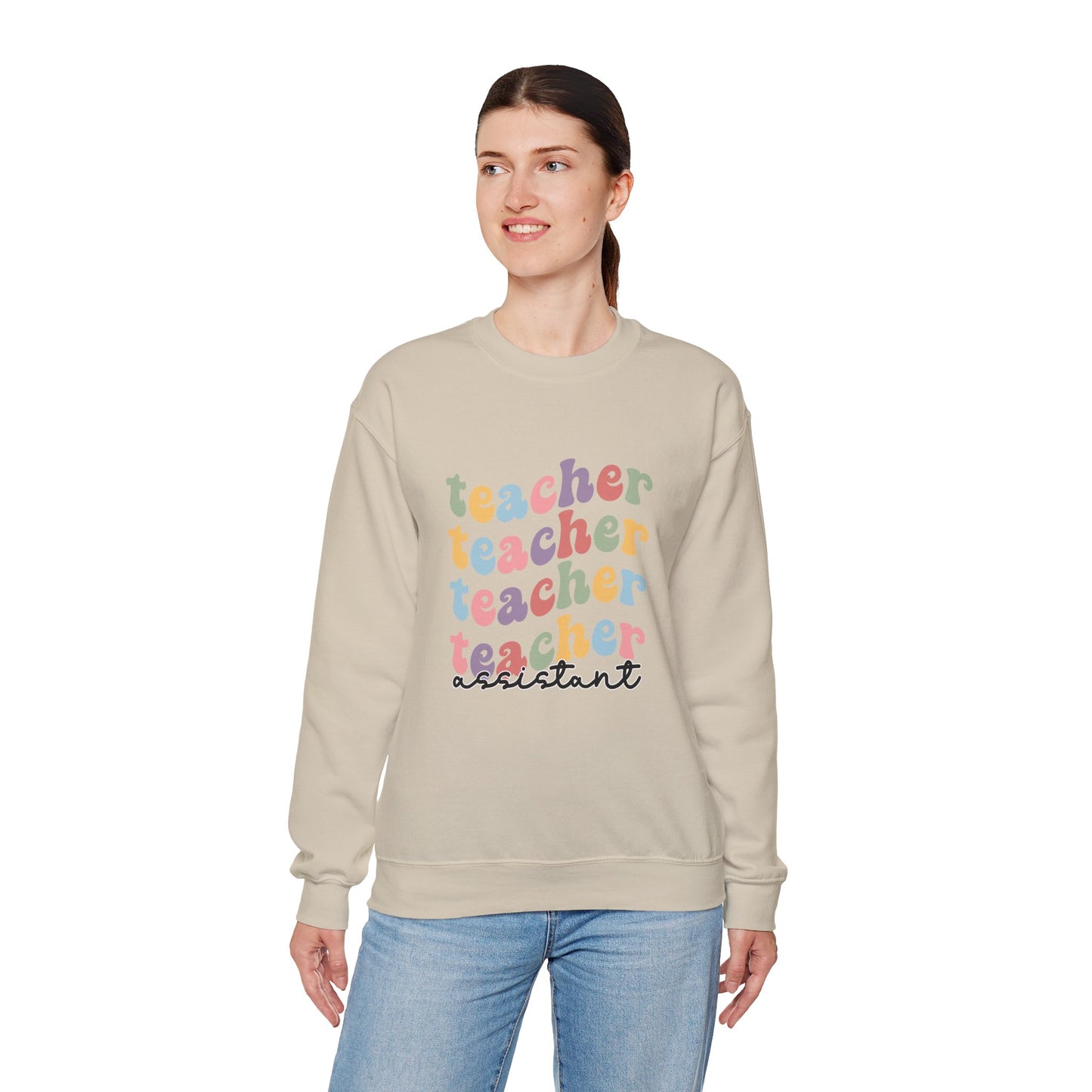 Retro Teacher Assistant Sweatshirt, Retro Teacher Assistant Sweater, Cool Teacher Assistant Sweatshirt, Teacher Assistant Life Sweater, Back to School Sweatshirt