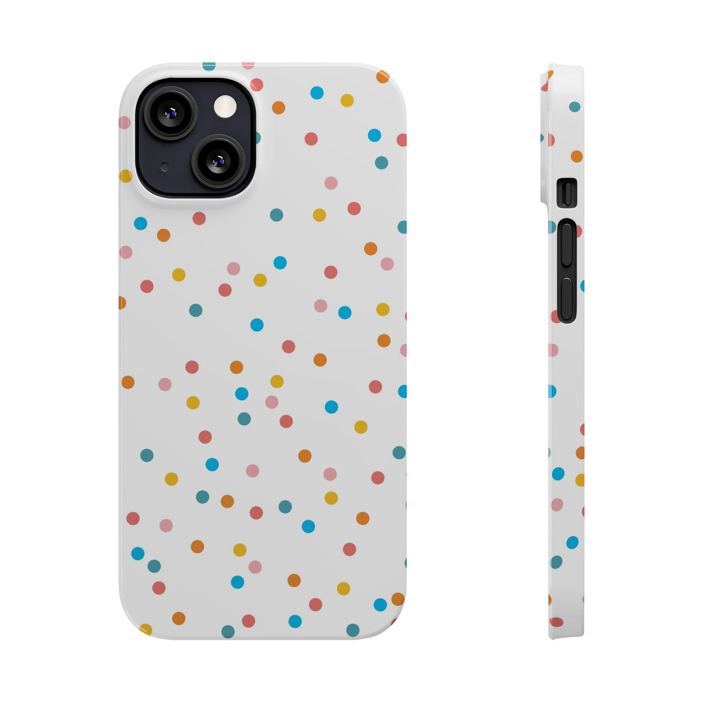 Teacher Slim Phone Case, Confetti Dots Teacher Phone Case, Back to School Teacher Phone Case, iPhone Case, Teacher Gift Ideas