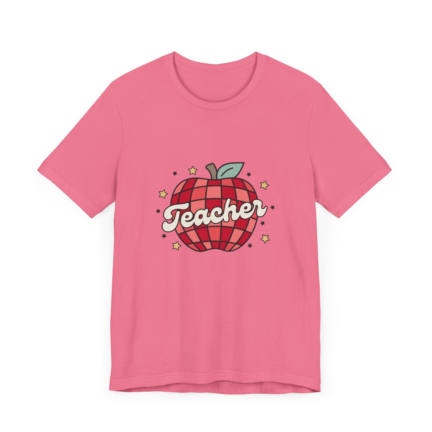 Disco Apple Teacher Shirt, Custom Apple Teacher Shirt, Back to School Teacher Shirt, Teacher Lifestyle Shirt, Retro Shirt, Custom Gift for Teacher