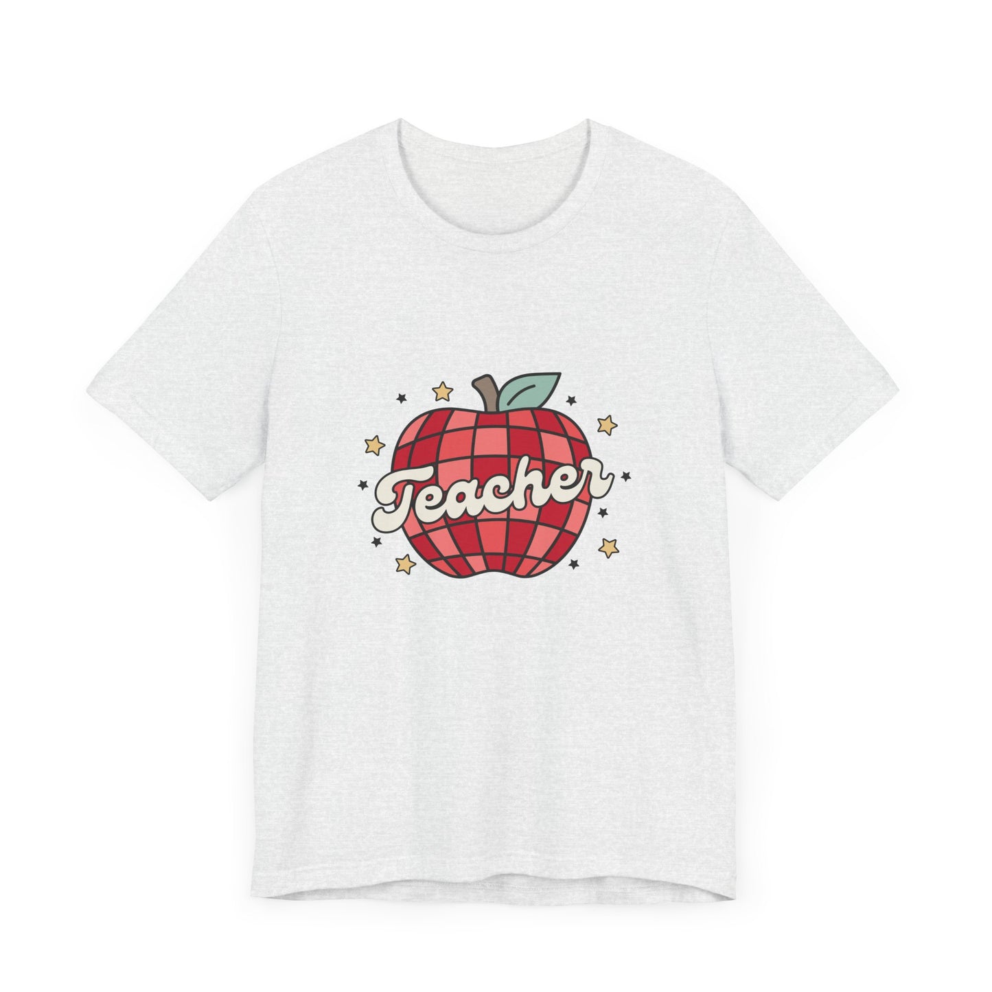 Disco Apple Teacher Shirt, Custom Apple Teacher Shirt, Back to School Teacher Shirt, Teacher Lifestyle Shirt, Retro Shirt, Custom Gift for Teacher