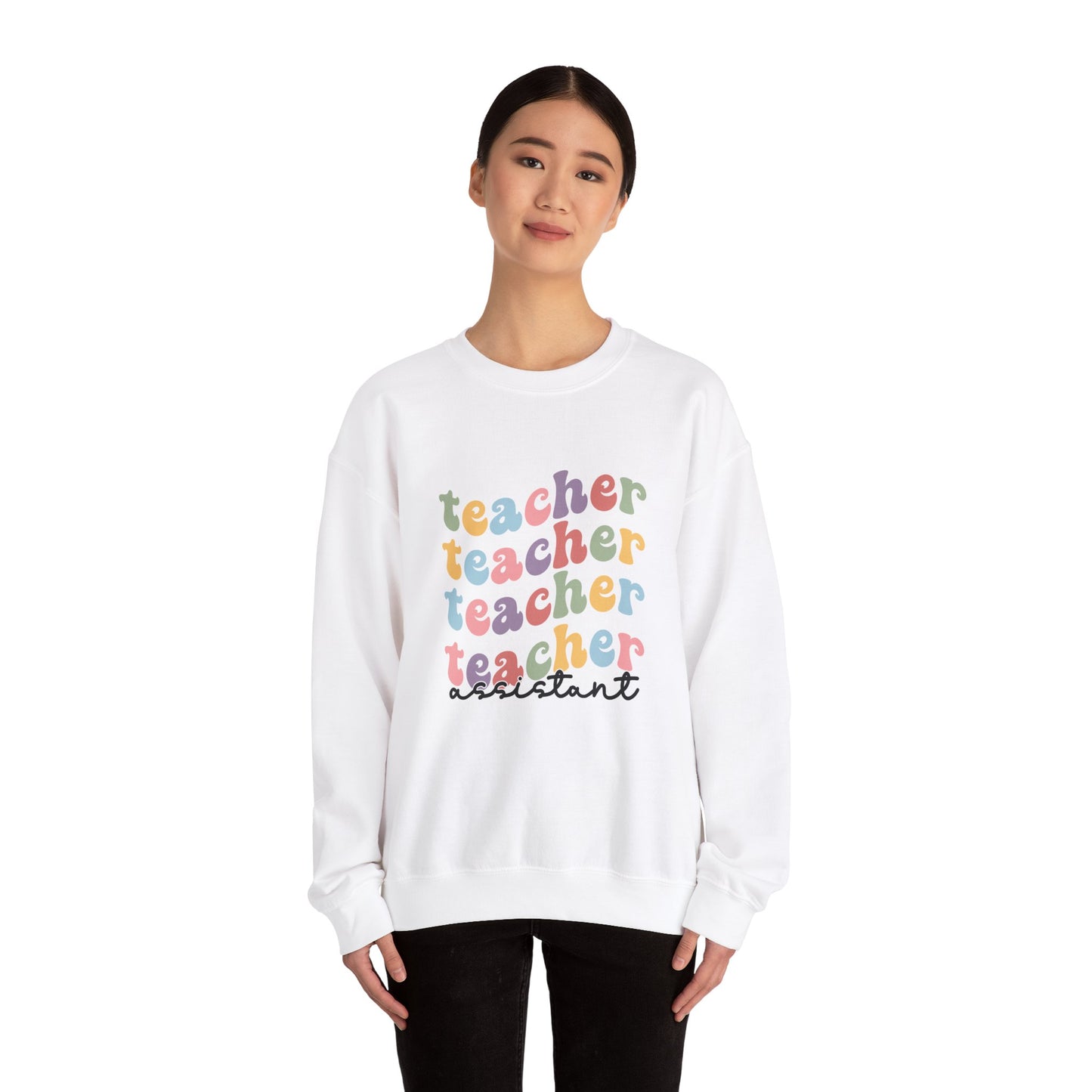 Retro Teacher Assistant Sweatshirt, Retro Teacher Assistant Sweater, Cool Teacher Assistant Sweatshirt, Teacher Assistant Life Sweater, Back to School Sweatshirt