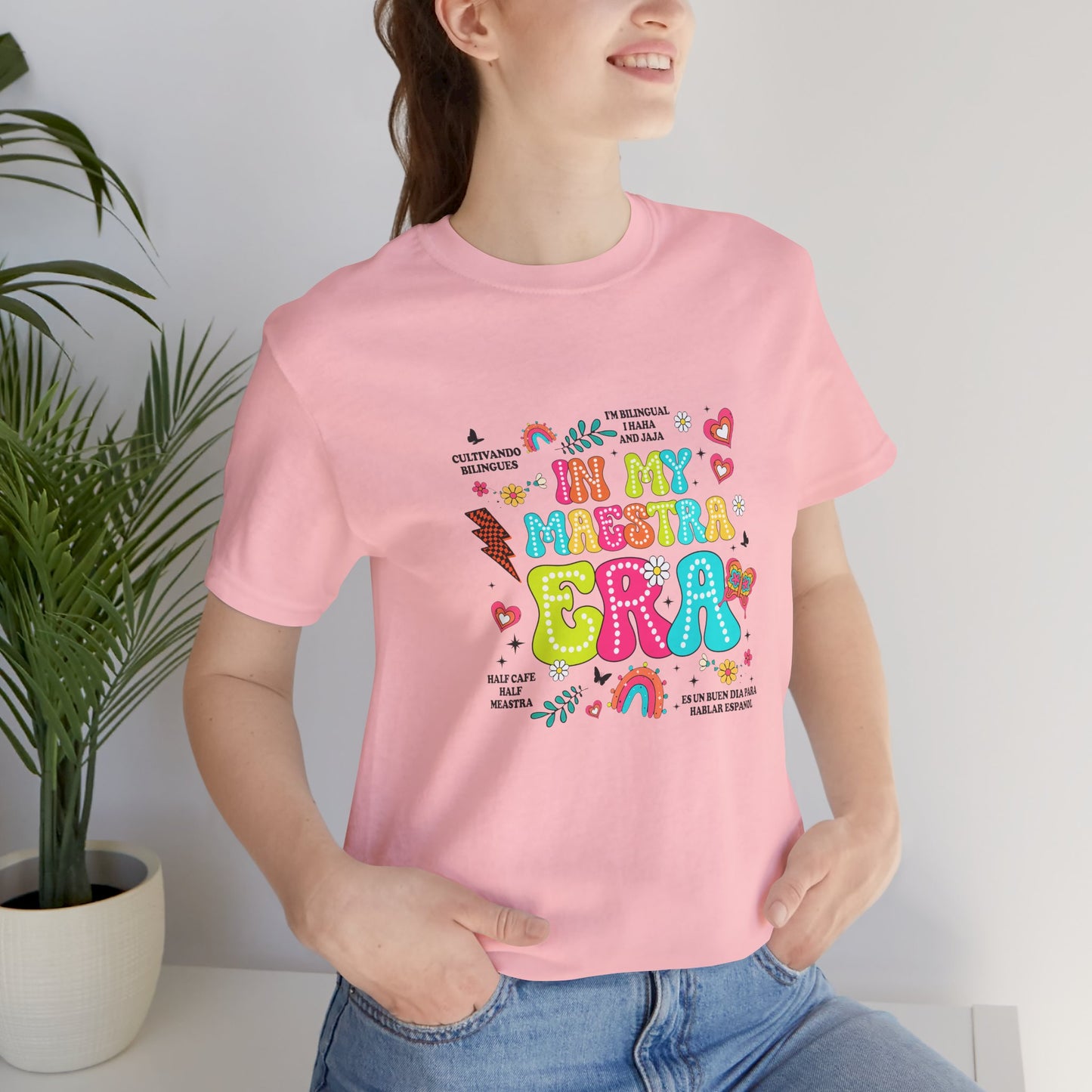 En mi camisa Maestra Era, camisa Maestra española, camiseta Maestra española, camisa personalizada de profesora de español, regalos personalizados para profesora 