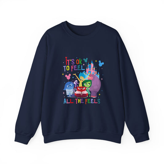 It's Ok to Feel All the Feels Castle Sweatshirt, Feel the Feels Sweater, Emotions Sweater, In My Emotions Era Sweatshirt, Back to School Teacher Sweater