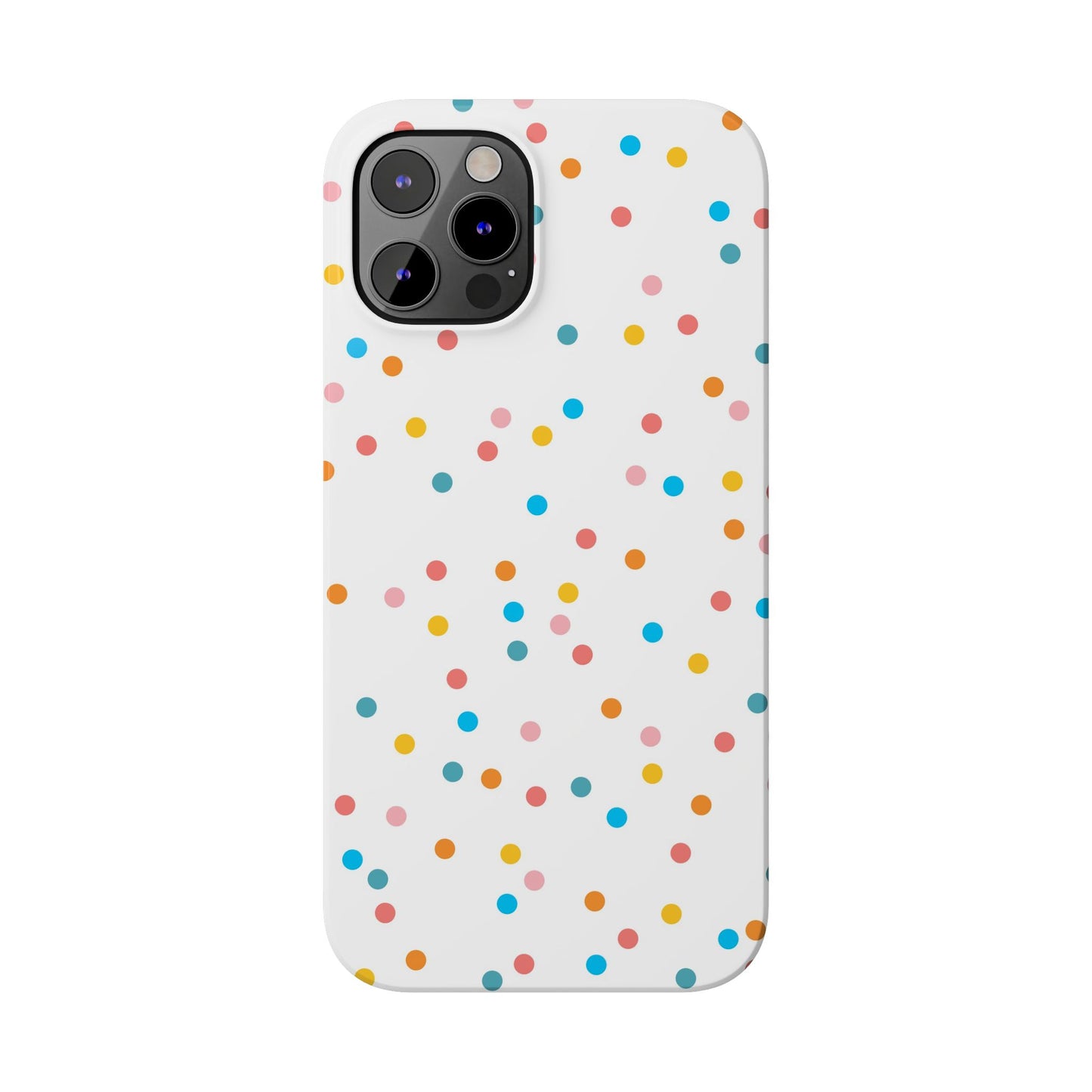 Teacher Slim Phone Case, Confetti Dots Teacher Phone Case, Back to School Teacher Phone Case, iPhone Case, Teacher Gift Ideas