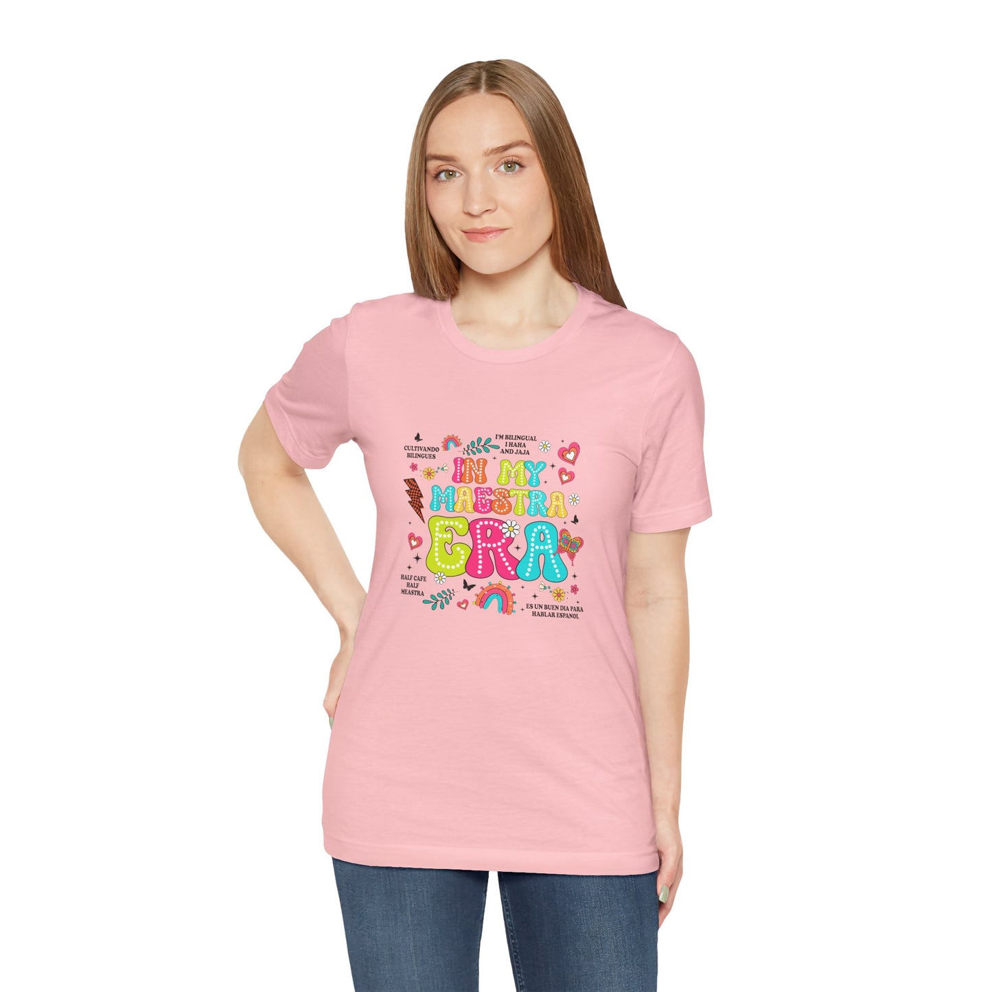 En mi camisa Maestra Era, camisa Maestra española, camiseta Maestra española, camisa personalizada de profesora de español, regalos personalizados para profesora 