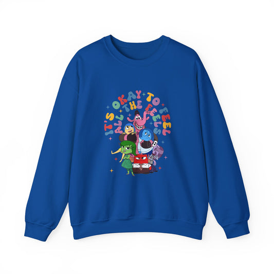 It's Ok to Feel All the Feels Characters Sweatshirt, Feel the Feels Sweater, Emotions Sweater, In My Emotions Era Sweatshirt, Back to School Teacher Sweater