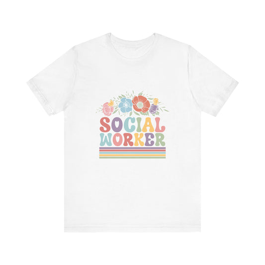 Social Worker Flowers Shirt, Social Worker Wildflowers Shirt, School Counselor Flower Shirt, Back to School Counselor Shirt, School Counselor Shirt, School Staff Shirt