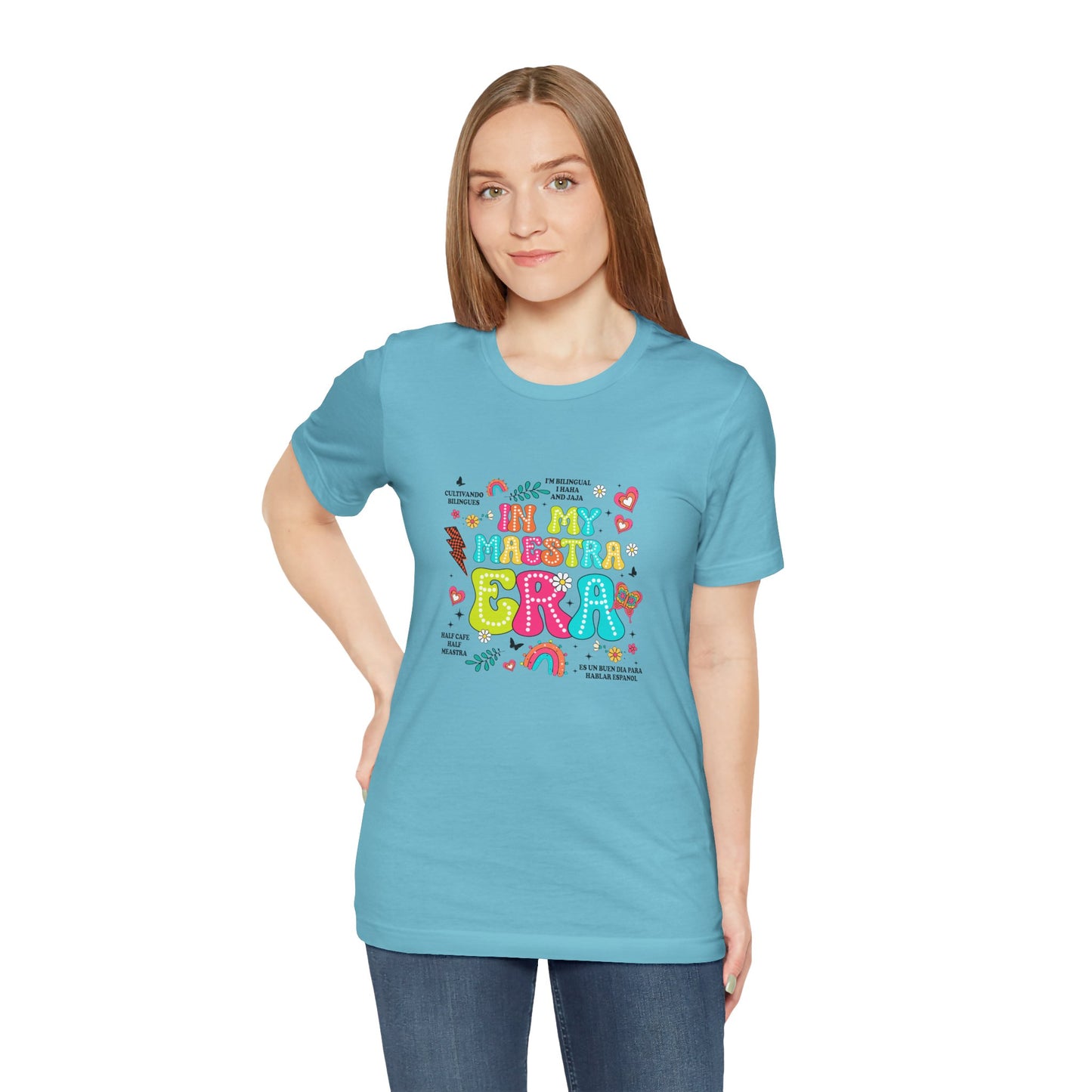 En mi camisa Maestra Era, camisa Maestra española, camiseta Maestra española, camisa personalizada de profesora de español, regalos personalizados para profesora 