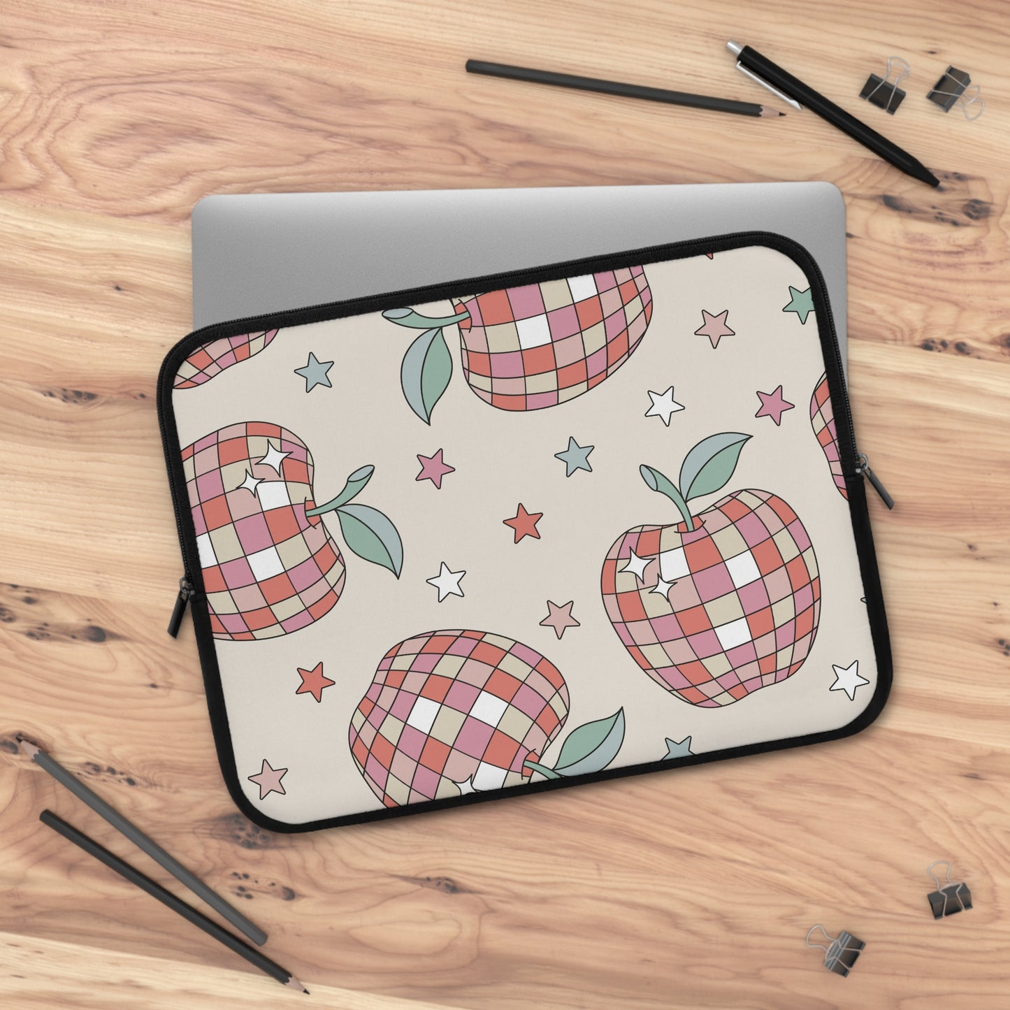 Laptop Case, Laptop Cover, Laptop Sleeve, Laptop Protector, MacBook Air Case, Mac Pro Case, Teacher Laptop Case, Disco Apple Teacher Laptop Case