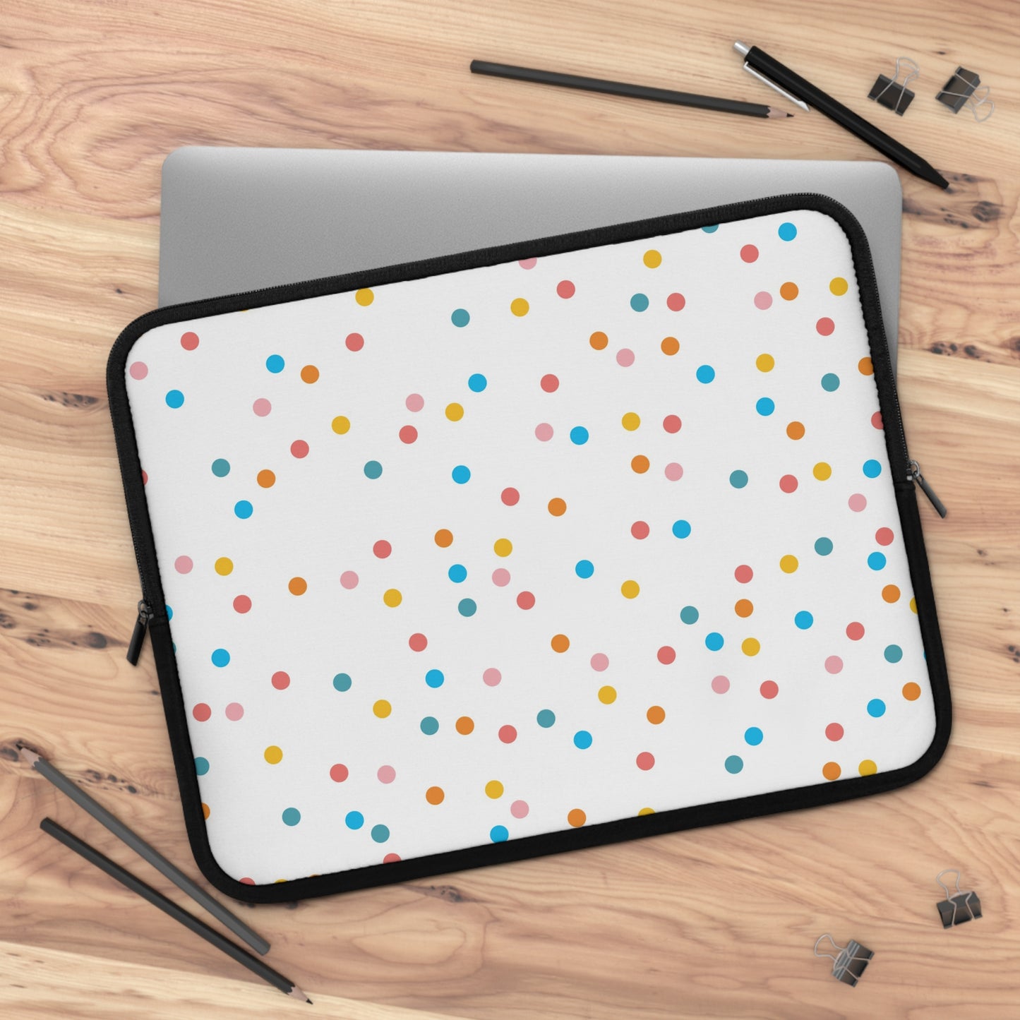 Laptop Case, Laptop Cover, Laptop Sleeve, Laptop Protector, MacBook Air Case, Mac Pro Case, Teacher Laptop Case, Confetti Dots Teacher Laptop Case