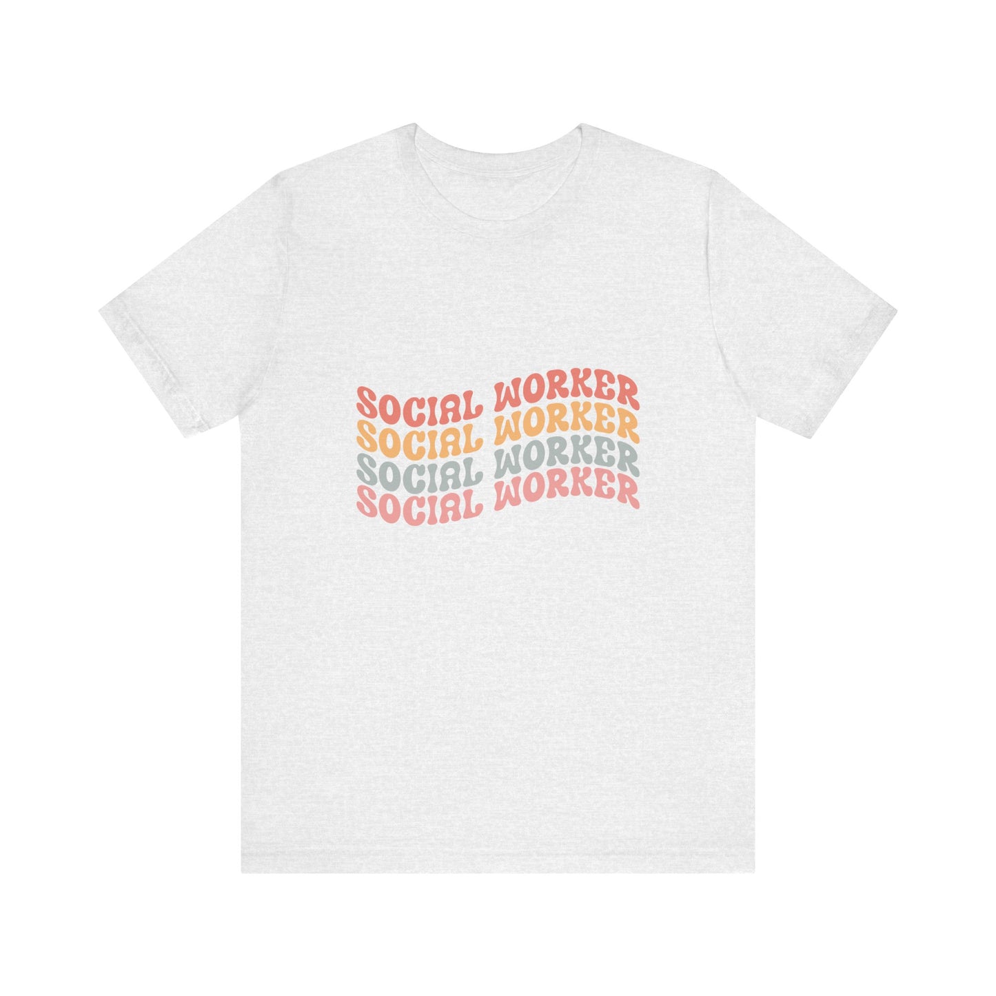 Social Worker Retro Wavy Shirt, Retro Wavy Social Worker Retro Shirt, Back to School Counselor Shirt, School Counselor Shirt, School Staff Shirt