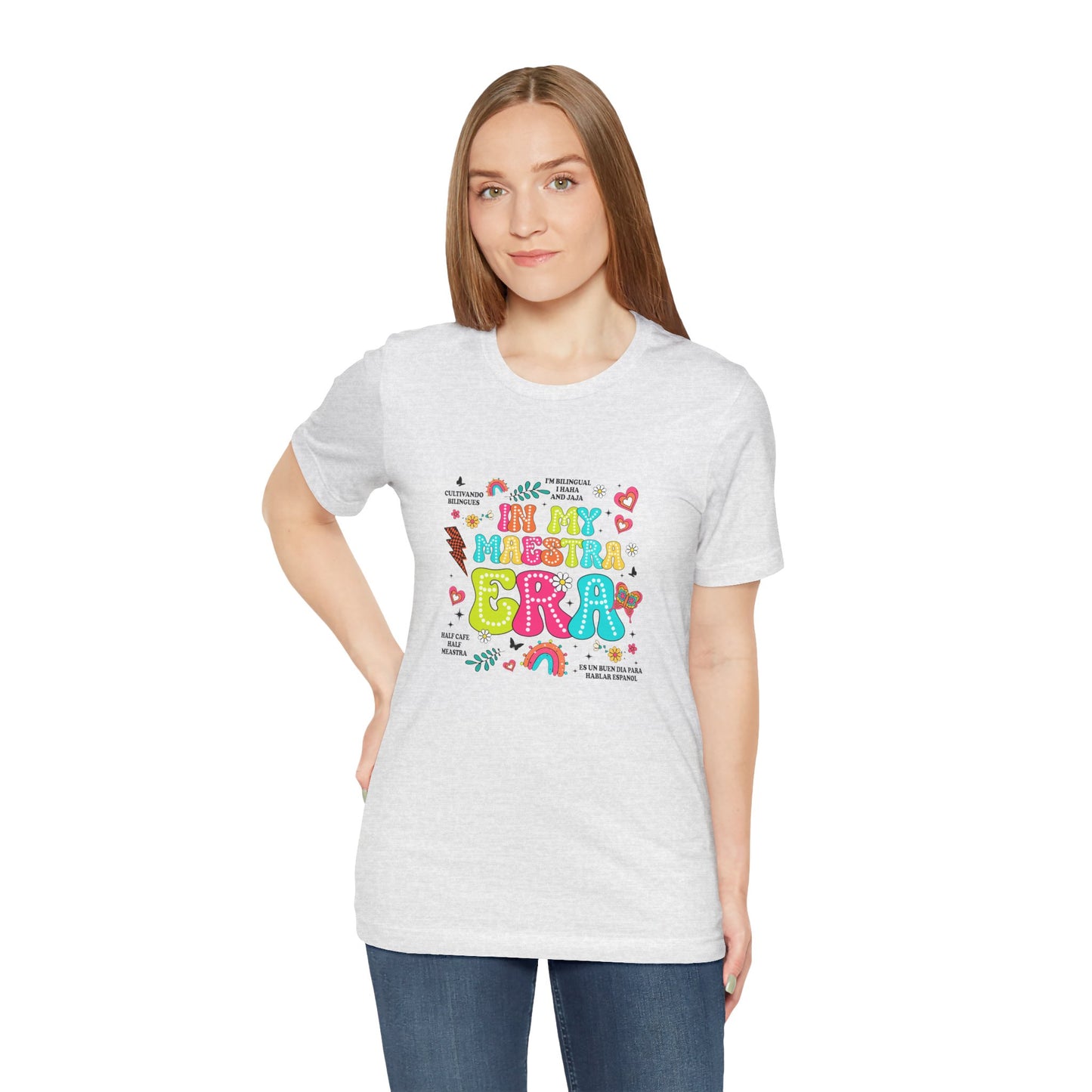 En mi camisa Maestra Era, camisa Maestra española, camiseta Maestra española, camisa personalizada de profesora de español, regalos personalizados para profesora 