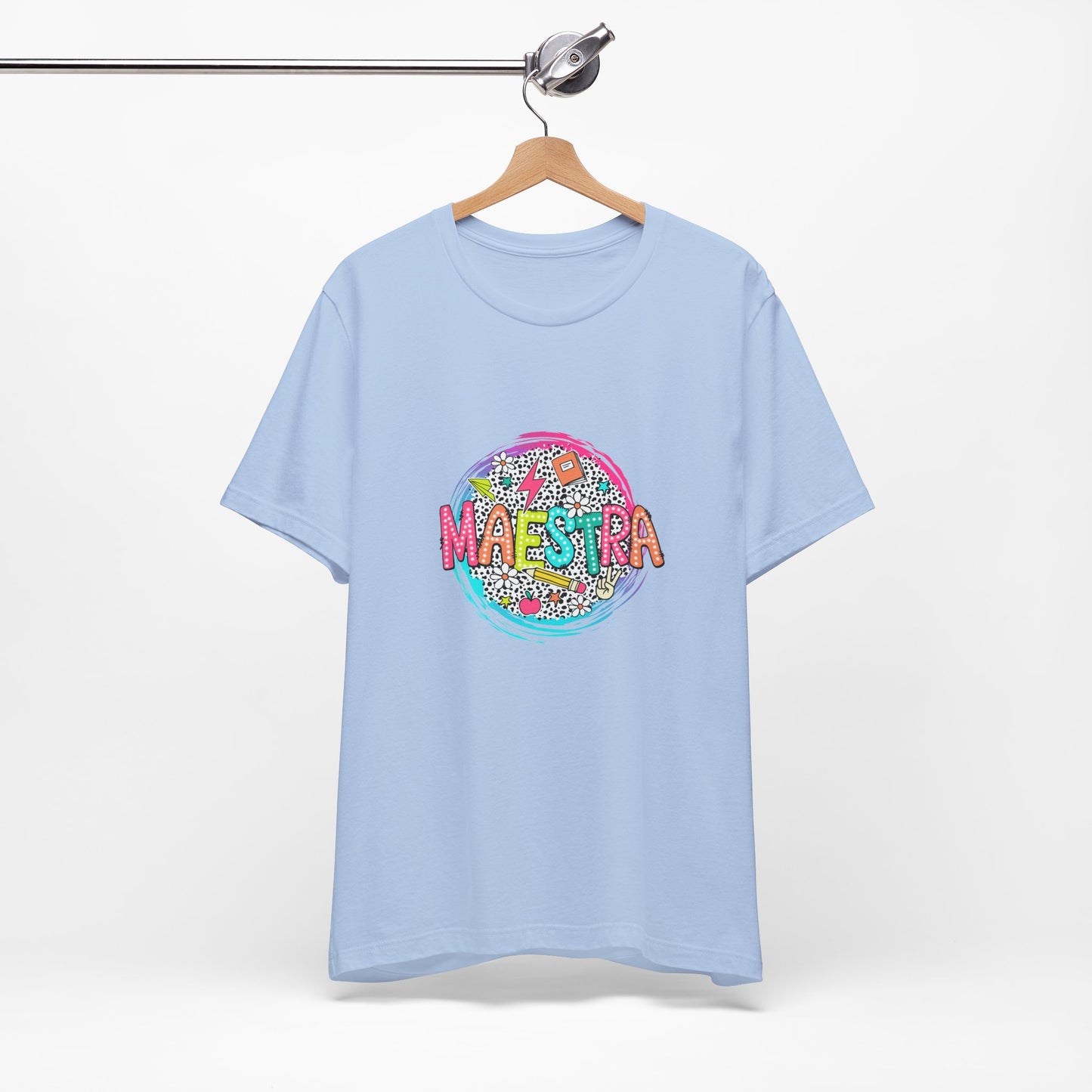 Camisa Maestra Española, Camiseta Maestra Española, Camiseta Maestra Española, Camiseta de Manga Corta Color Swirl Maestra Jersey, Camisa de Maestro Personalizada, Regalo de Maestro Personalizado, Camiseta de Regreso a la Escuela, Regalos de Maestro 