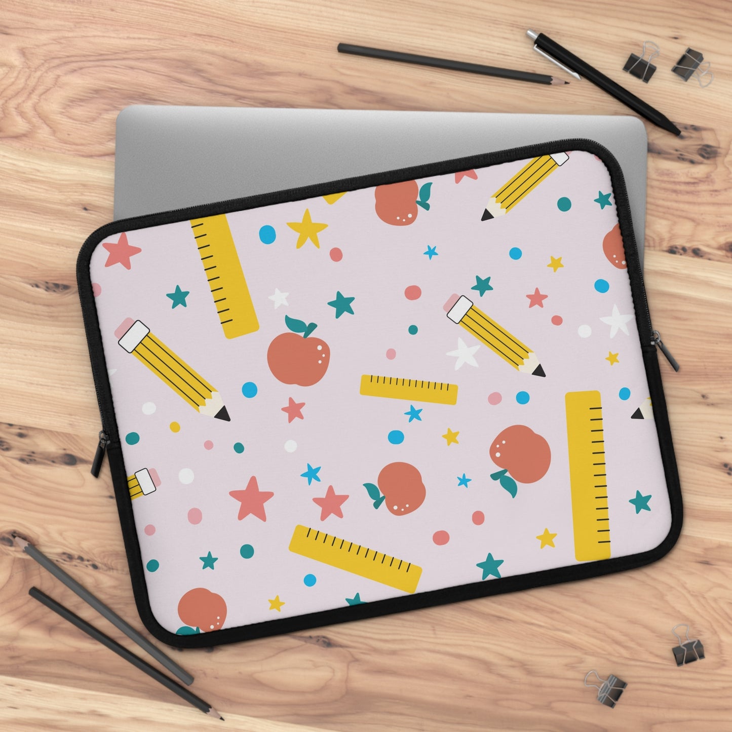 Laptop Case, Laptop Cover, Laptop Sleeve, Laptop Protector, MacBook Air Case, Mac Pro Case, Teacher Laptop Case, Stars and Confetti Teacher Laptop Case