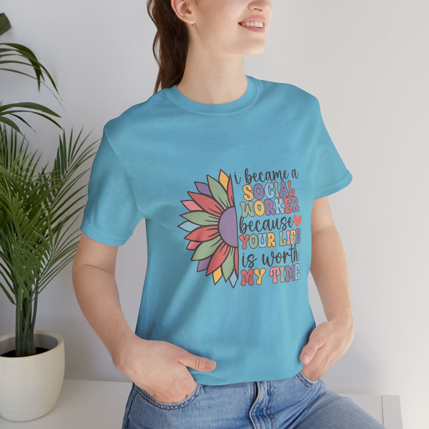 Social Worker Flowers Shirt, I Became Social Worker Flower Shirt, School Counselor Flower Shirt, Back to School Counselor Shirt, School Counselor Shirt, School Staff Shirt