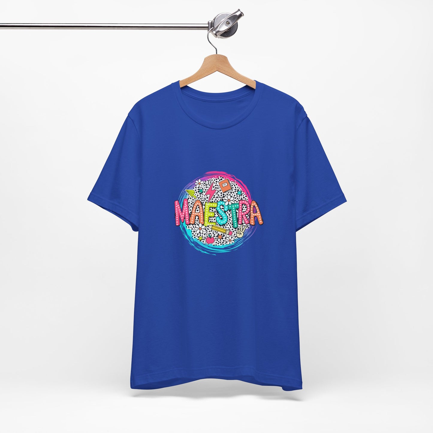 Camisa Maestra Española, Camiseta Maestra Española, Camiseta Maestra Española, Camiseta de Manga Corta Color Swirl Maestra Jersey, Camisa de Maestro Personalizada, Regalo de Maestro Personalizado, Camiseta de Regreso a la Escuela, Regalos de Maestro 