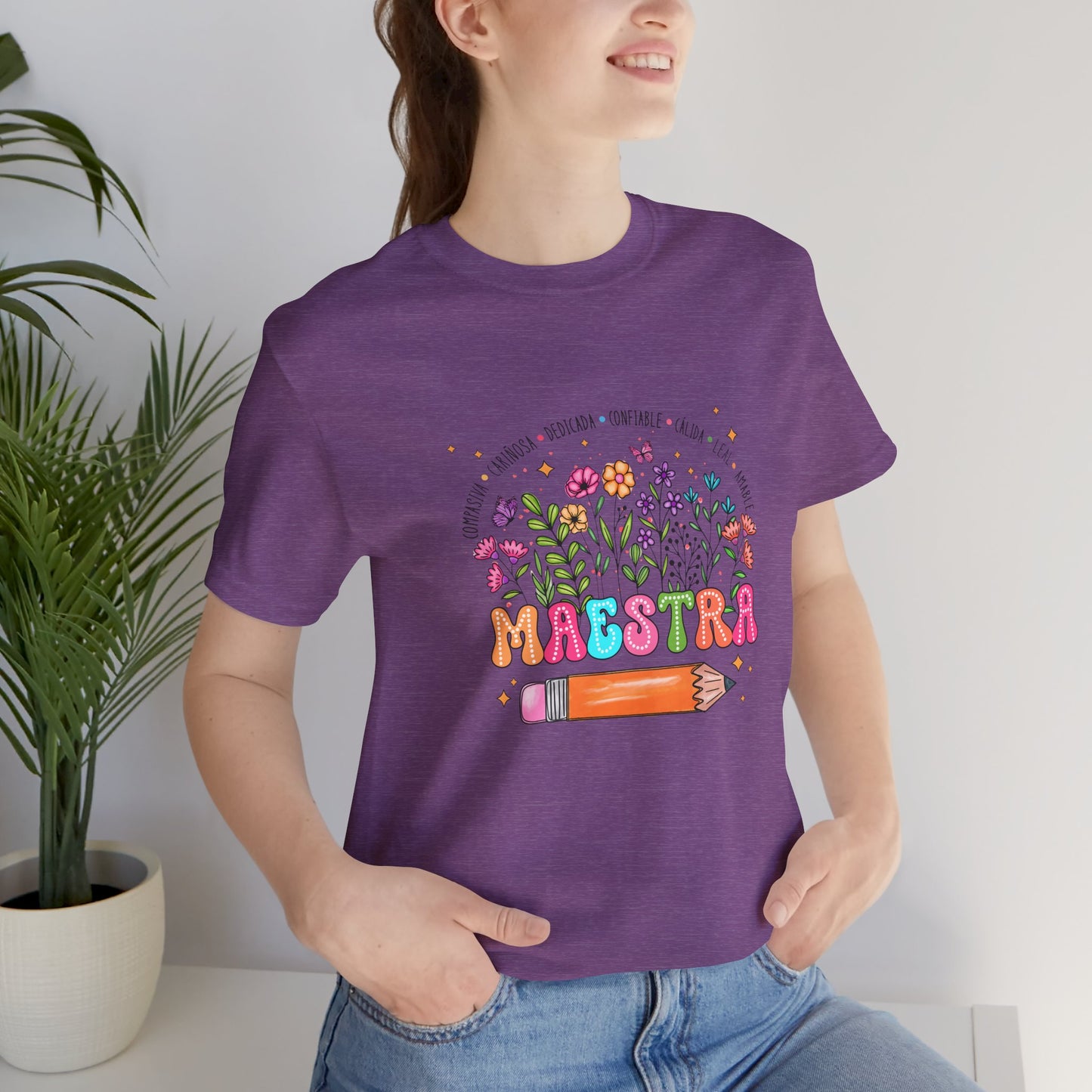 Camiseta de maestro con nombre personalizado, camiseta de maestro de flores con nombre personalizado, camisa de maestro con nombre personalizado, camisa de maestro de regreso a la escuela 