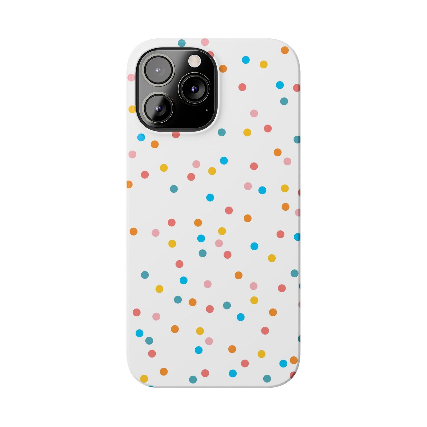 Teacher Slim Phone Case, Confetti Dots Teacher Phone Case, Back to School Teacher Phone Case, iPhone Case, Teacher Gift Ideas