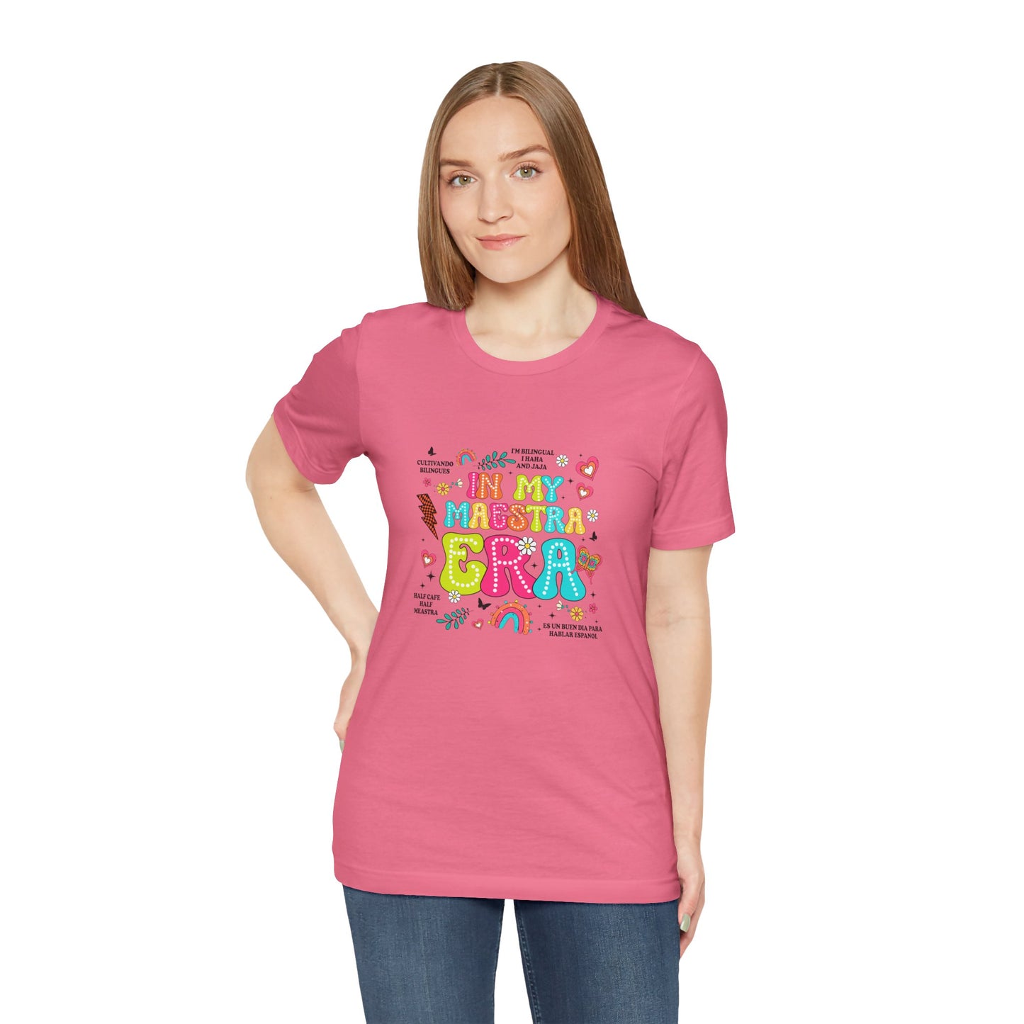 En mi camisa Maestra Era, camisa Maestra española, camiseta Maestra española, camisa personalizada de profesora de español, regalos personalizados para profesora 