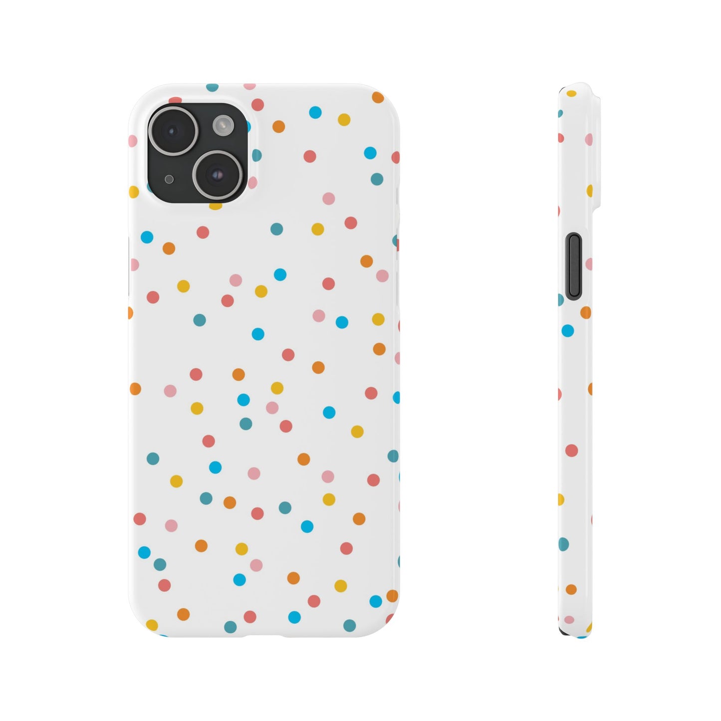 Teacher Slim Phone Case, Confetti Dots Teacher Phone Case, Back to School Teacher Phone Case, iPhone Case, Teacher Gift Ideas