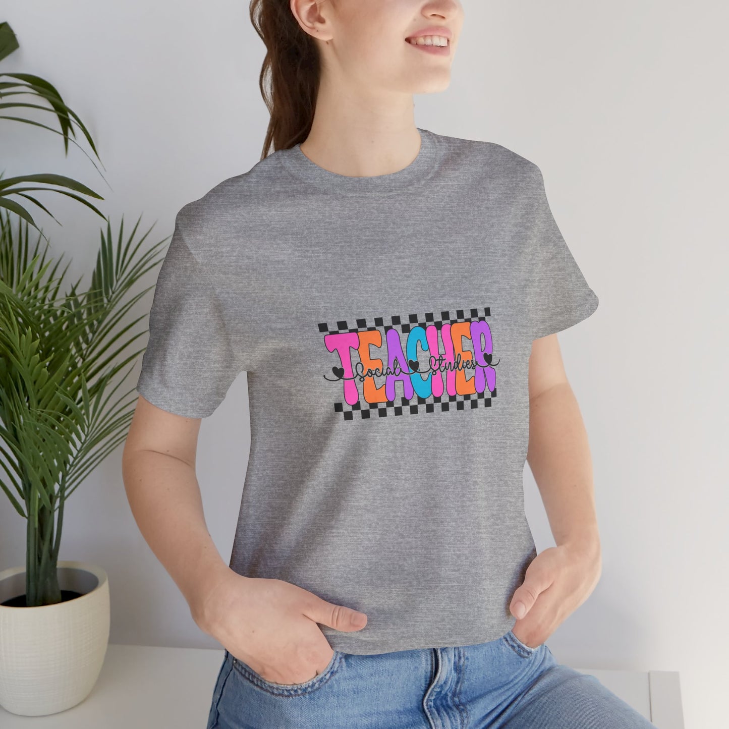 Retro Checkerboard Social Studies Teacher Shirt, Elementary School Teacher, Primary School Teacher, Middle School Teacher Tee, Secondary School Teacher Tee, High School Teacher, Back to School Shirt, Teacher Life, Teacher Lifestyle Shirt