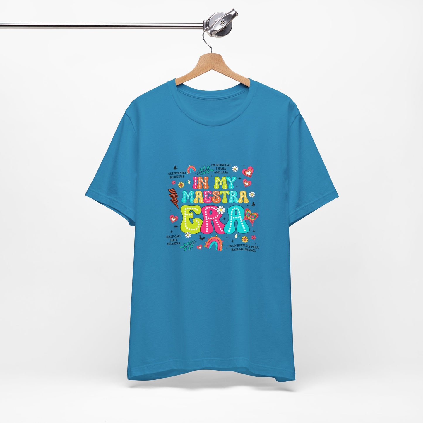 En mi camisa Maestra Era, camisa Maestra española, camiseta Maestra española, camisa personalizada de profesora de español, regalos personalizados para profesora 