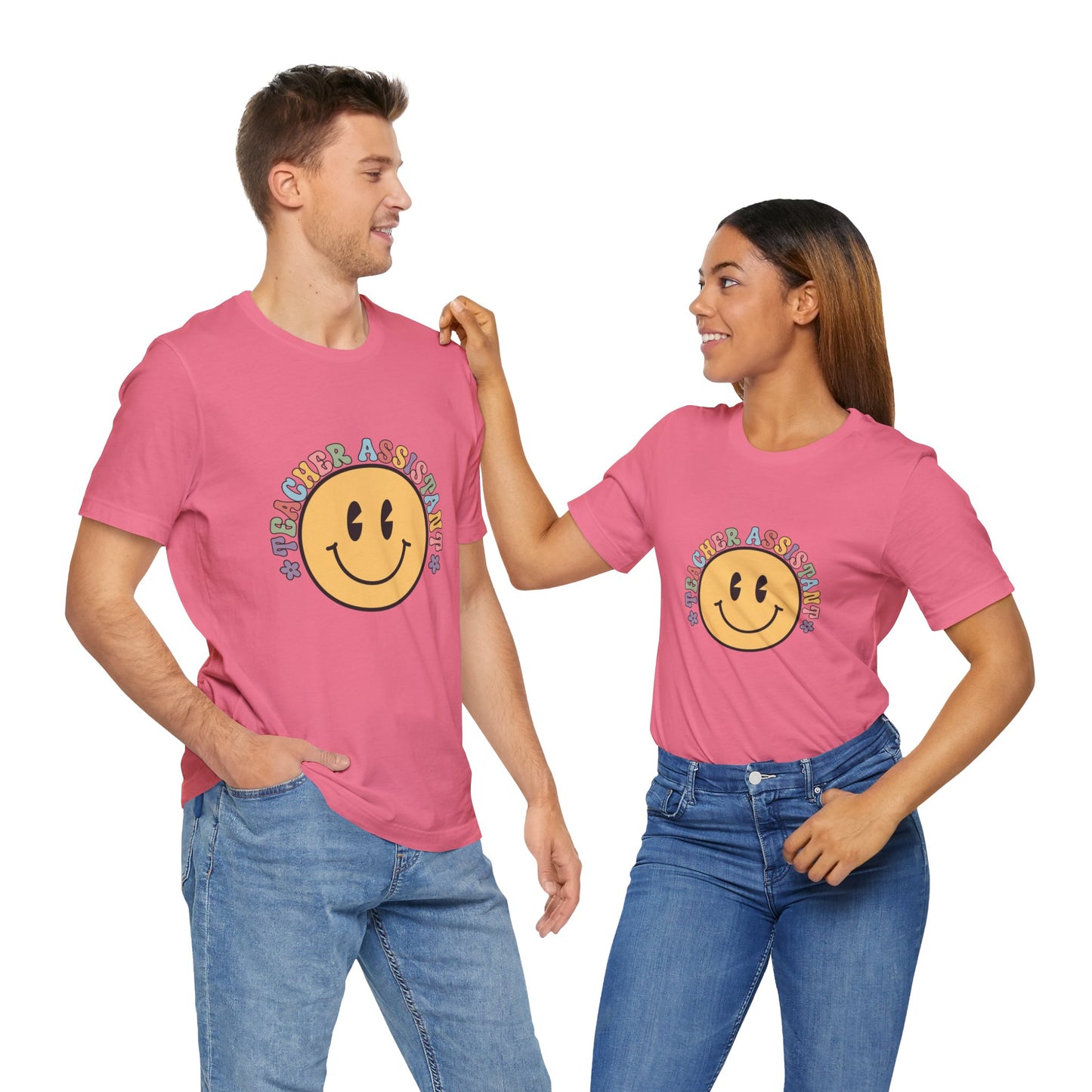 Smiley Teacher Assistant Shirt, Retro Style Smiley Teacher Assistant Shirt, Teacher Assistant Tee, Smiley Teacher Assistant Shirt, Teacher Assistant Life Shirt, Custom Teacher Assistant Shirt, Custom Teacher Assistant Gift