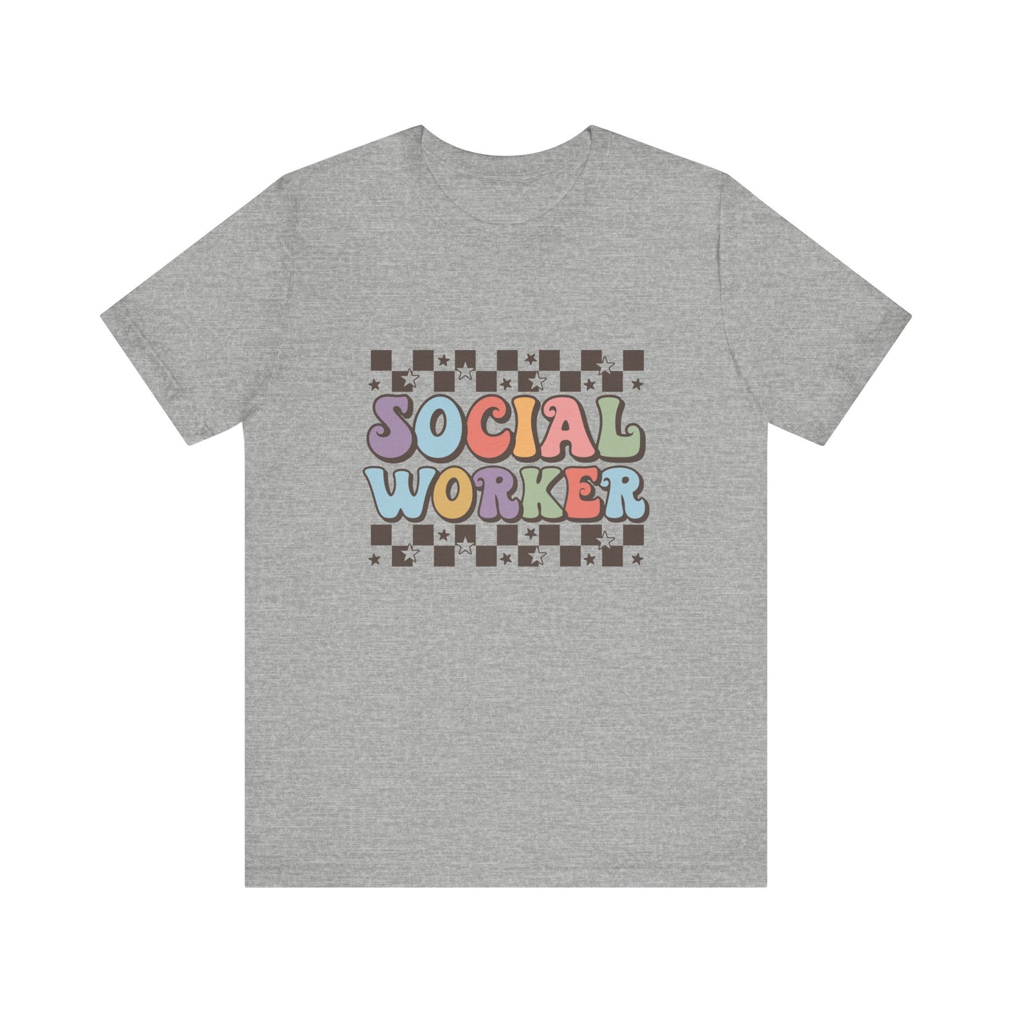 Checkered Social Worker Shirt, Retro Checkerboard Social Worker Shirt, Social Worker Tee, Back to School Counselor Shirt, School Counselor Tee, School Staff Shirt, Social Worker Life Shirt