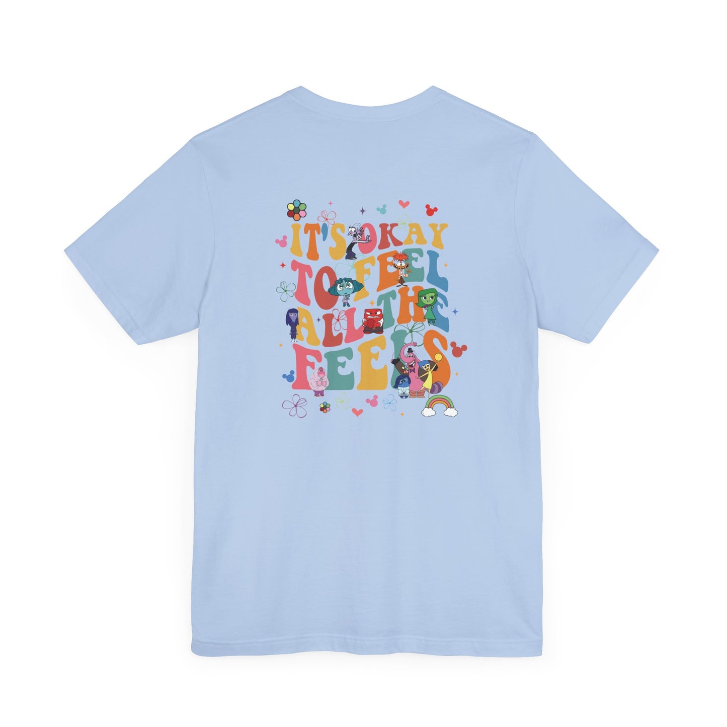 It's Ok to Feel All the Feels Rainbow Double Side Shirt, Retro Emotions T Shirt, In My Emotions Era T Shirt, Emotions Tour T Shirt, Teacher Shirt, Custom Teacher Shirt, Custom Teacher Gifts, Lifestyle Shirt