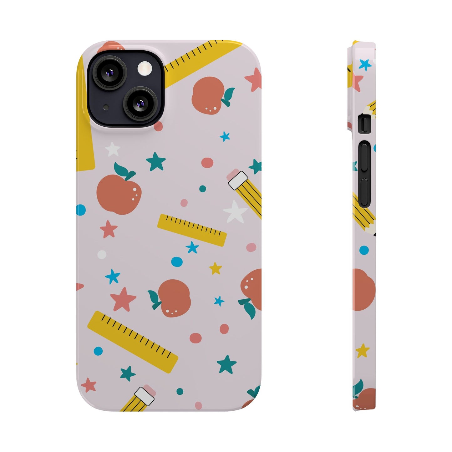 Teacher Slim Phone Case, Stars and Confetti Teacher Phone Case, Back to School Teacher Phone Case, iPhone Case, Teacher Gift Ideas